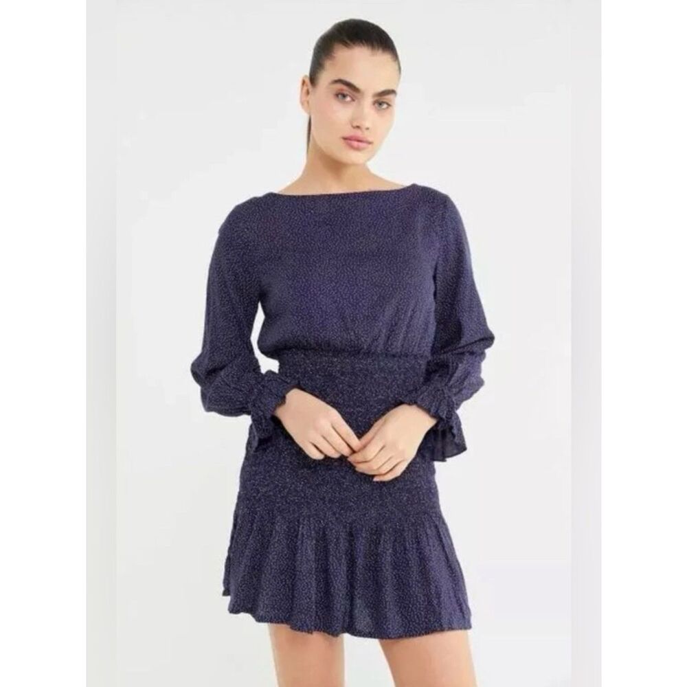 Urban Outfitters Leandra Smocked Mini Dress